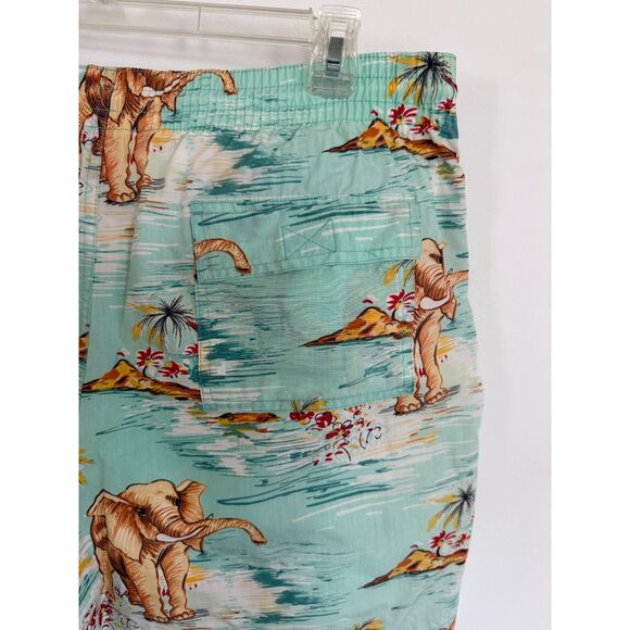 POLO by Ralph Lauren Elephant Print Swim Trunks  sz L - Picture 5 of 7